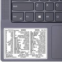 Keyboard Shortcut Sticker, 1 Count Shortcut Sticker for Word and Excel, Bookmark Sticker for Laptop Computer, Office Statione...