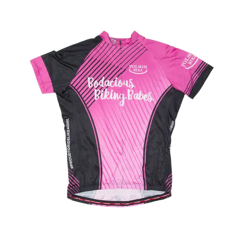 JACK ROO Cycling Full Zip Womens Jersey Pink XL