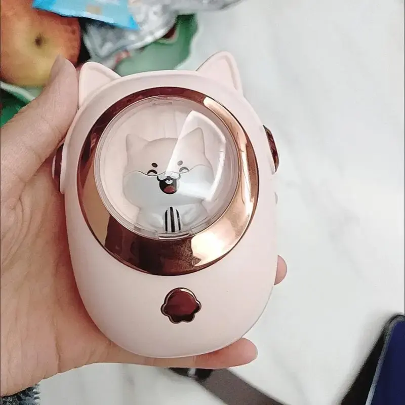 Cute Cat Design USB Rechargeable Hand Warmer, Portable Hand Warmer with 3-level Temperature Adjustment, Hand Warmer for Women...