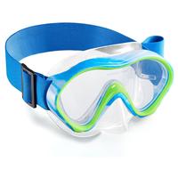 Aegend Swim Goggles with Nose Cover for Kids Boys and Girls Snorkel Mask Wide View No Leak Anti Fog for Diving - Knitted Stra...
