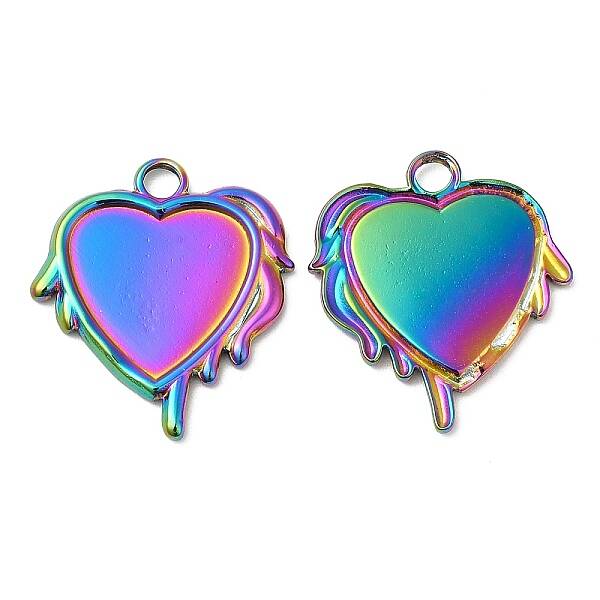 304 Stainless Steel Pendant Cabochon Settings