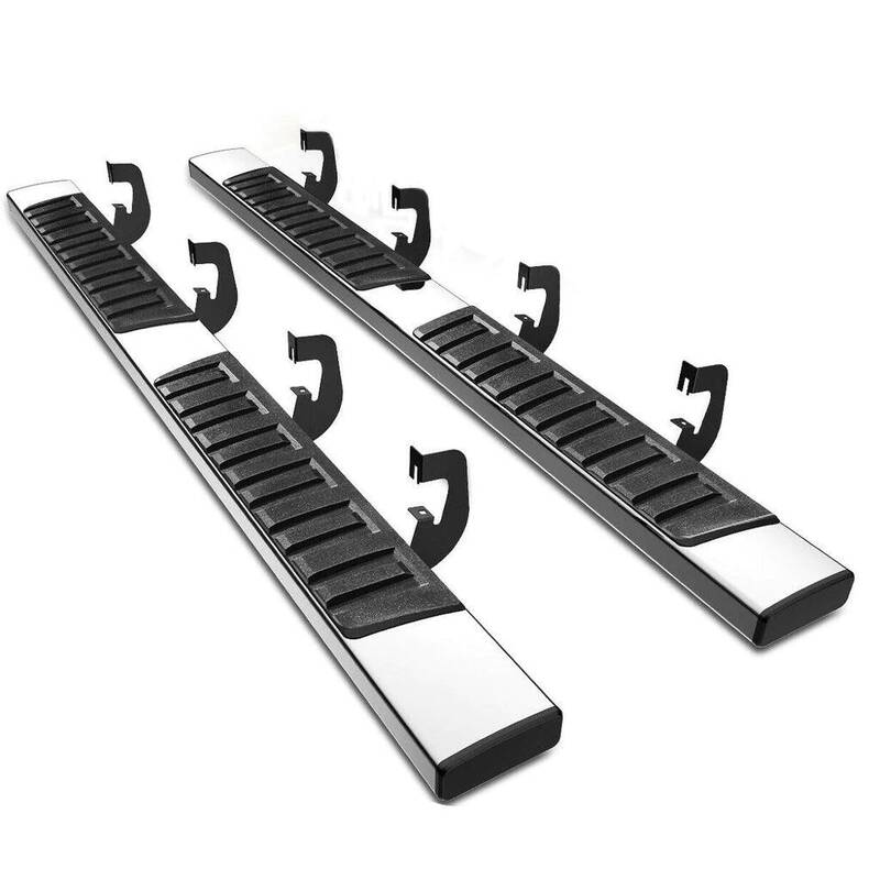 YITAMOTOR® 6 inches Running Boards For 2007-2018 Silverado/GMC Sierra 1500 & 2500HD 3500HD Crew Cab, 2019 Silverado/Sierra 2...