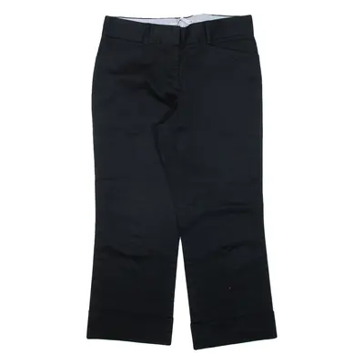 TOMMY HILFIGER Womens Trousers Black Regular Straight W30 L23