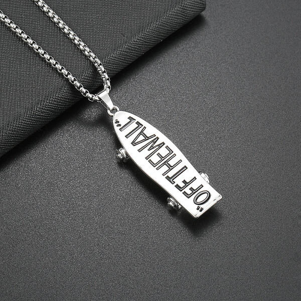 Alloy OFF THE WALL Skateboarding Pendant Necklaces