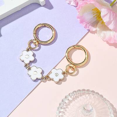 Plastic Enamel Flower Link Bag Strap