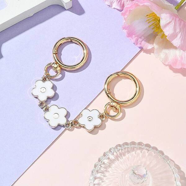 Plastic Enamel Flower Link Bag Strap