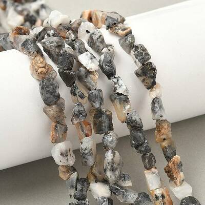 Raw Rough Natural African Black Opal Beads Strands