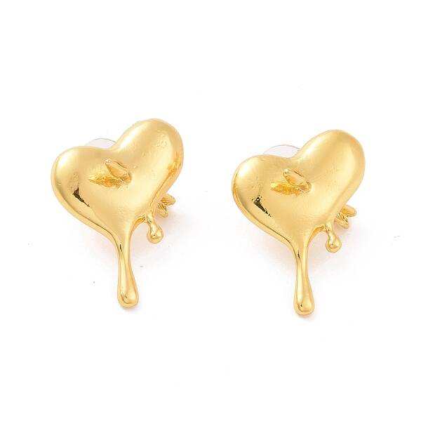 Heart wirh Arrow Alloy Stud Earrings