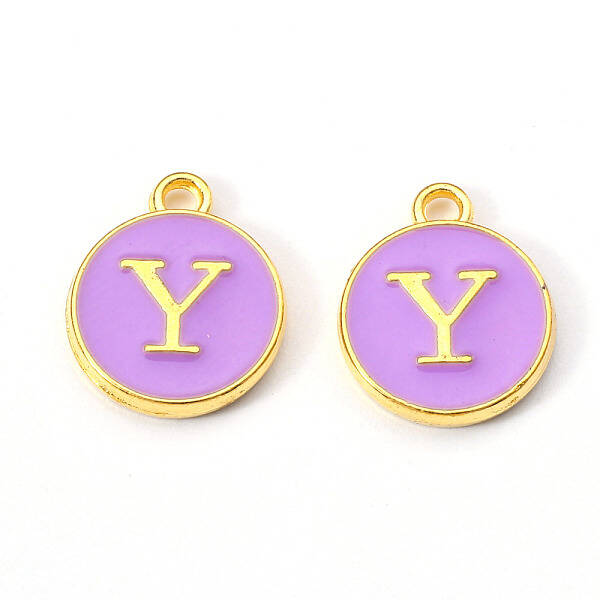 Golden Plated Alloy Enamel Charms