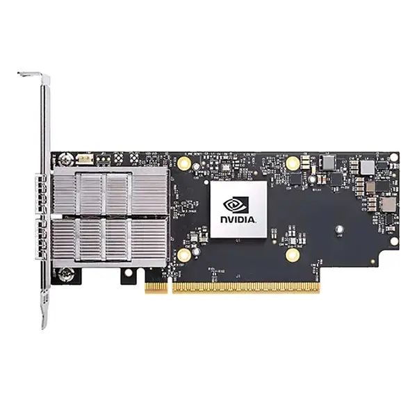 NVIDIA Mellanox MCX713106AS-CEAT | ConnectX-7 2-Ports 100GbE QSFP112 PCI Express Gen 5.0 x16 Secure Boot Tall Bracket Network...