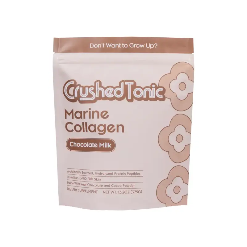 Crushed Tonic Collagen - Chocolate Milk for Skin, Hair & Health - Hydrolyzed, Premium Collagen - Gluten Free GMO Free Skin Ca...