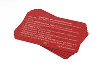 Red card -5pcs Know your rights - U.S. Citizenship- Your rights and Duties under 5th Amendment - Critical information - Tarje...