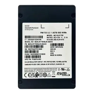 MZ-XLR1T90 Samsung 1.92TB PCI Express NVMe 4.0 x4 RI 2.5-inch SSD