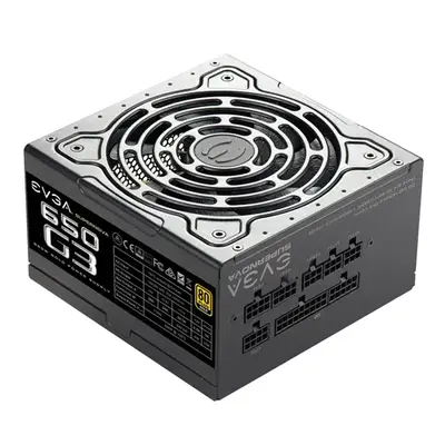 220-G3-0650-Y1 EVGA SuperNOVA 650-Watts 100-240V 50-60Hz 80-Plus Gold 24-Pin ATX Fully Modular Power Supply
