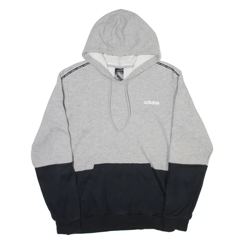 ADIDAS Mens Grey Hoodie M