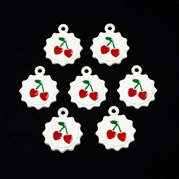 Spray Painted Alloy Pendants