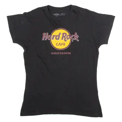 HARD ROCK CAFE Amsterdam Womens T-Shirt Black M