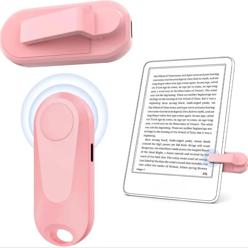 Remote Control Page Turner for Kindle Paperwhite Oasis Kobo E-Book eReaders, Remote Camera Shutter and Video, Page Turner Cli...