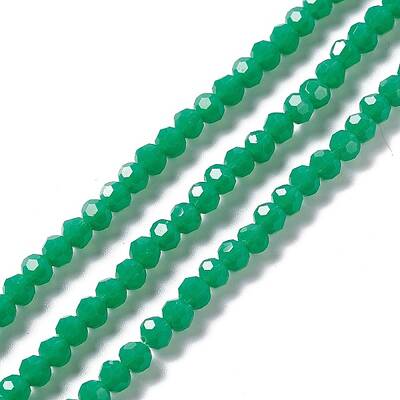 Faceted(32 Facets) Glass Beads Strands
