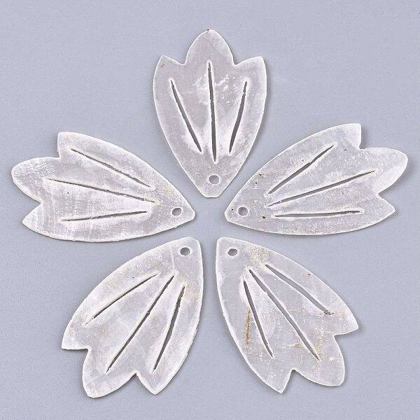 Natural Capiz Shell Pendants