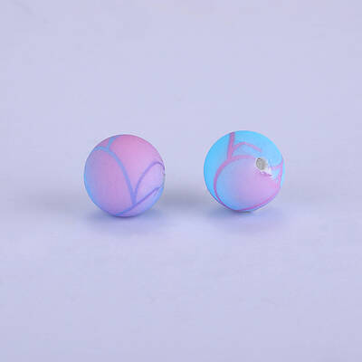 Round Food Grade Eco-Friendly Silicone Focal Beads