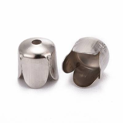 Iron Flower Bead Caps