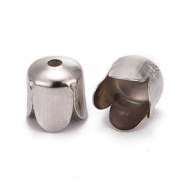Iron Flower Bead Caps
