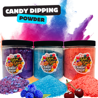 Candy Dipping Powder - Sour Blue Raspberry - Wild Cherry - Cotton Candy - Lick Dip Coating Powder Razz