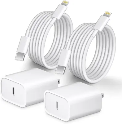 4-Pcs 20W&5FT Fast Charger,USB-C to Lightning Cable for iPhone, Super Fast USB-C Charger and Cord for iPhone 14/14 Plus or ...
