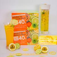 BOGO Passion Fruit Cocktail Tea 2 Cartons 14packs Lemon Kumquat Tea With Freeze Dried Lemon Passion Fruit And Kumquat