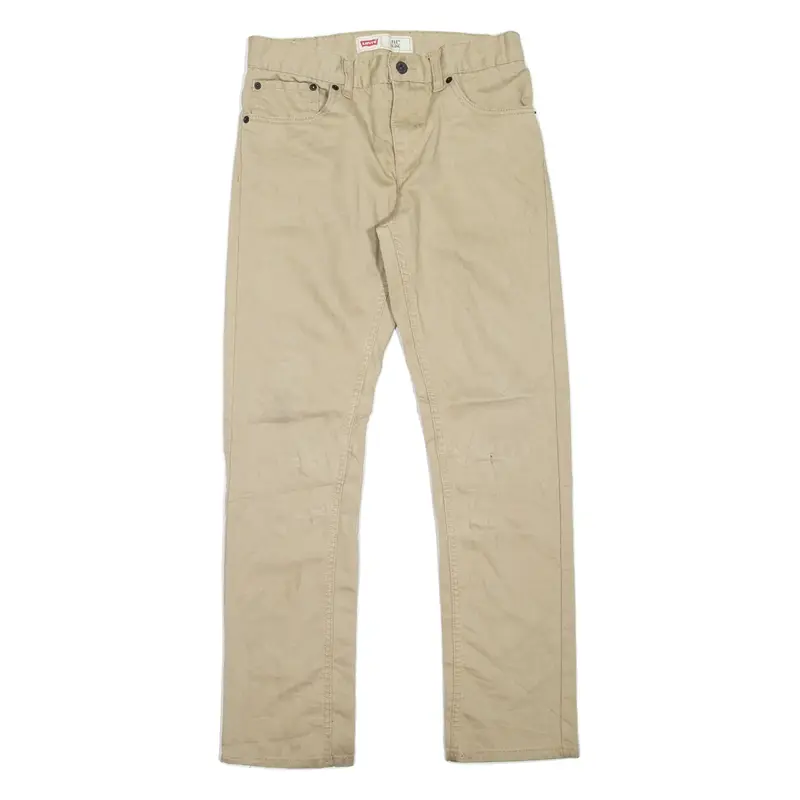 LEVI'S 511 Jeans Boys Beige Slim Straight W29 L29