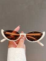 Unisex Cat Eye Shaped Sunglasses, Trendy Casual UV Protection Sunglasses for Everyday Use, Cute Cool Fashion Accessories for...
