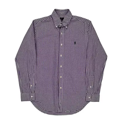 Ralph Lauren Checked Shirt - Small Purple Cotton