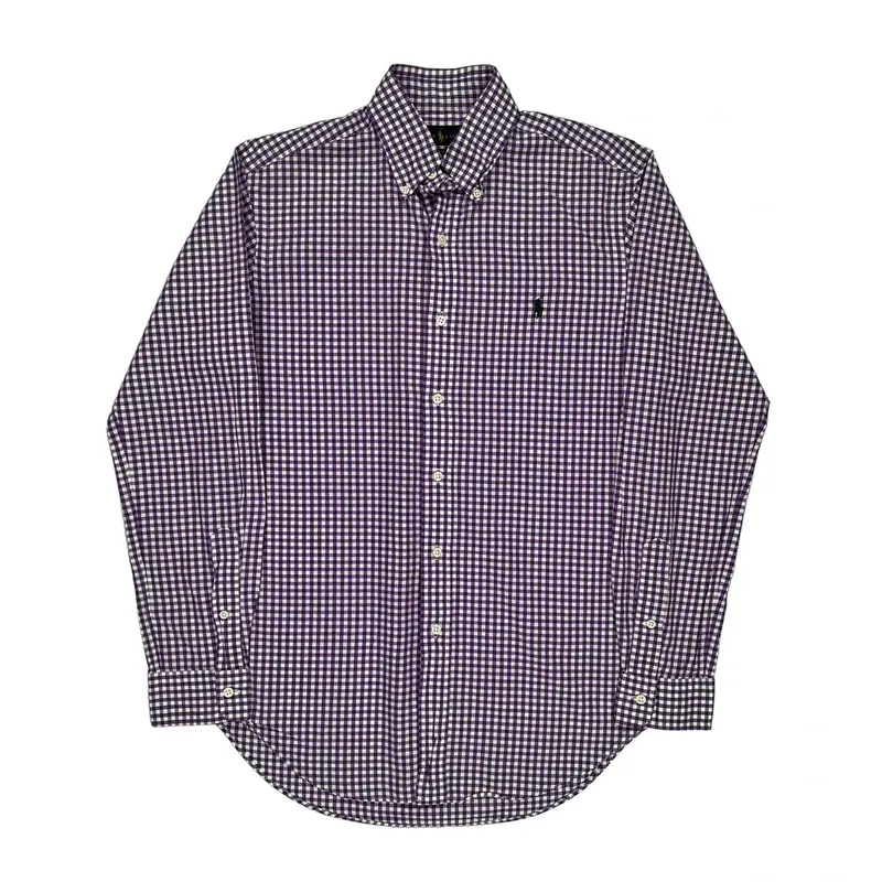 Ralph Lauren Checked Shirt - Small Purple Cotton