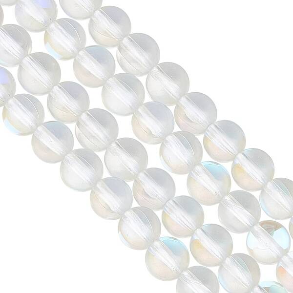 2 Strands Synthetic Moonstone Beads Strands