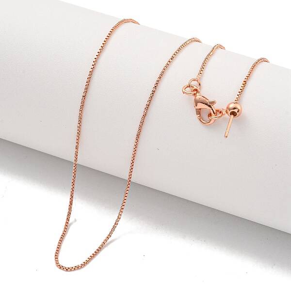 Brass Box Chain Necklaces for Women