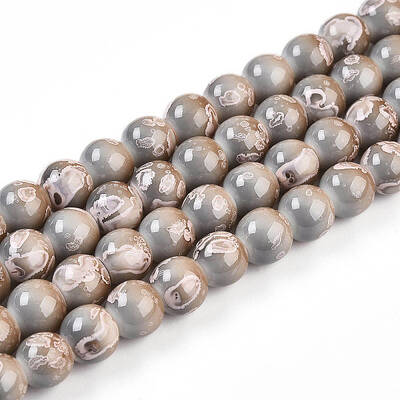 Baking Painted Glass Beads Strands