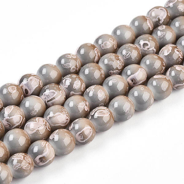 Baking Painted Glass Beads Strands