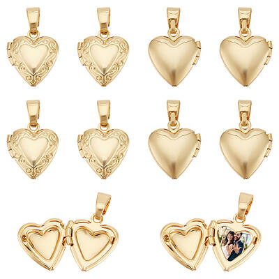 Rack Plating Brass Locket Pendants