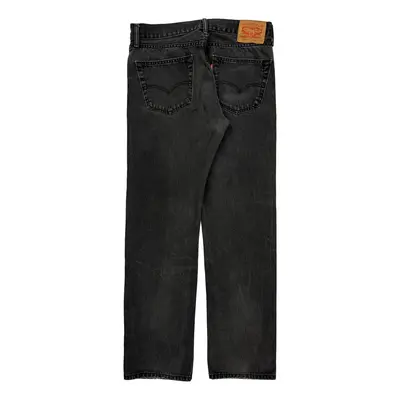 Levis Slim Fit Jeans - 34W 32L Black Cotton