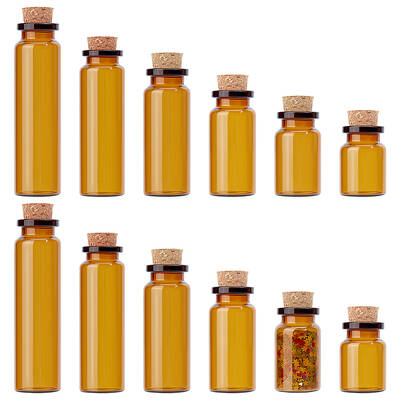 30 Sets 6 Styles Glass Bead Containers
