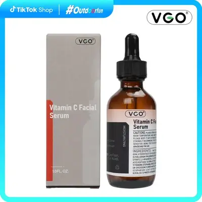 VGO Vitamin C Facial Serum Essence 30ml Gentle Moisturizer Daily Cleansing Hydrating Sunscreen for All Skin Types