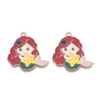 Alloy Enamel Pendants