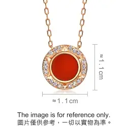 'Timeless' 18K Rose Gold Chalcedony Necklace