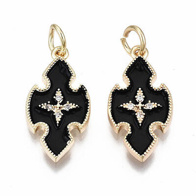 Brass Enamel Pendants