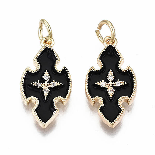 Brass Enamel Pendants