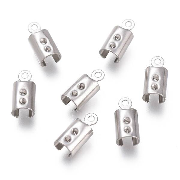 Tarnish Resistant 304 Stainless Steel Folding Crimp Ends