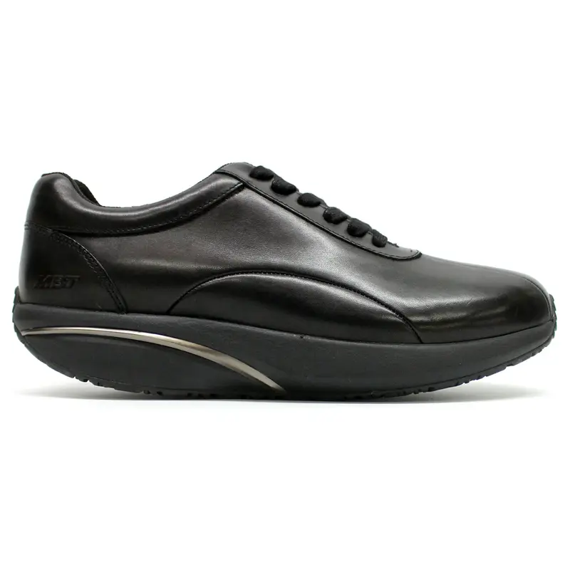 MBT Anka Nappa Leather Men's Lace Up Shoes - Black Black - Size:US 11 Men