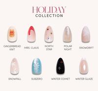 Glamnetic Holiday Press On Nails Collection - Snow Place Like Home  - Nail Glue & Remover