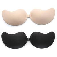 Adhesive Bra, Sticky Bra Strapless Invisible Push up Silicone Bras for Backless Dress with Pasties Nipple Covers